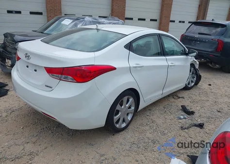 2013 Hyundai Elantra Limited from USA, damaged, VIN 5NPDH4AE3DH409453